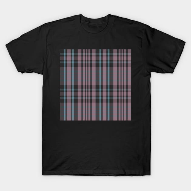 Grunge Aesthetic Sorcha 1 Hand Drawn Textured Plaid Pattern T-Shirt by GenAumonier